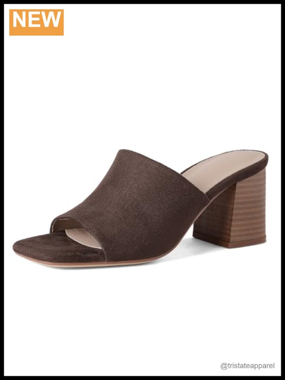 Raffia Heeled Sandals Square Toe Chunky Block Mules Slip On Summer Shoes